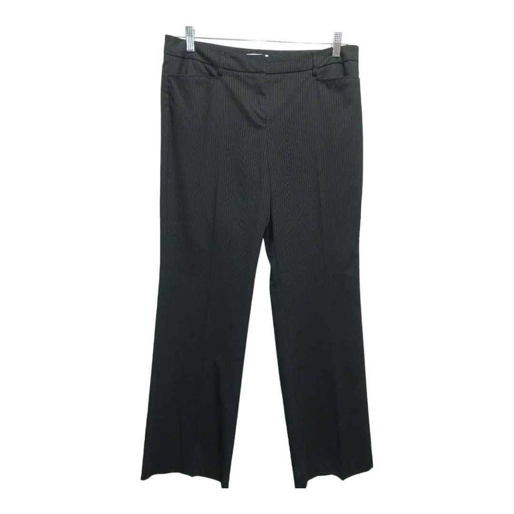 NEW YORK & CO. Flared Pin‎ striped black Dress pants.  Size 10